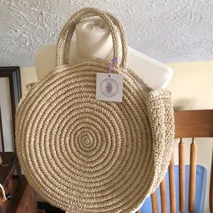 Beautiful straw summer bag!  NWT